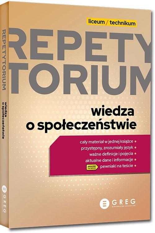 Repetytorium - liceum/technikum - wiedza o społeczeństwie - 2024