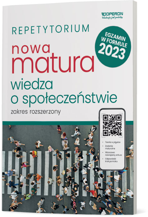 Repetytorium Nowa matura 2023 Wiedza o społeczeństwie Zakres rozszerzony