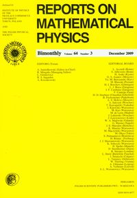 Reports on Mathematical Physics 64/3 2009