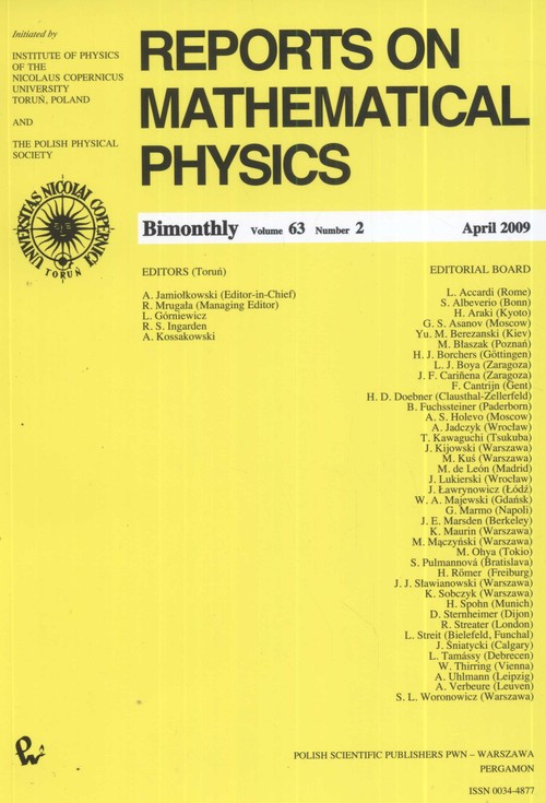 Reports on Mathematical Physics 79/2/2017