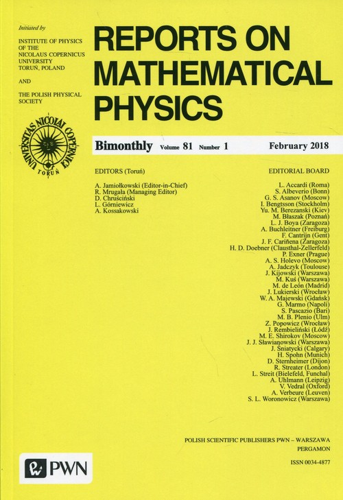 Reports on Mathematical Physics 81/1 2018 Kraj