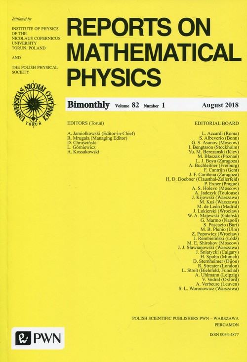 Reports on Mathematical Physics 82/1 Kraj