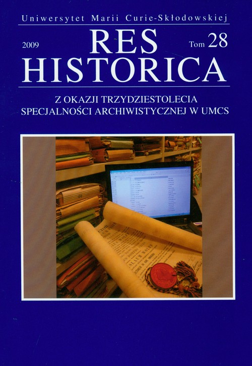 Res Historica t. 28 2009