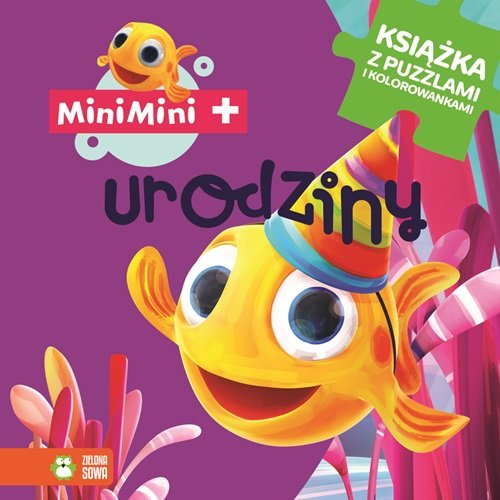 Rybka Mini Mini. Urodziny - książka z puzzlami i kolorowankami