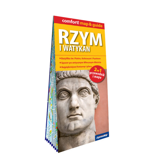 Rzym i Watykan laminowany map&guide (2w1: przewodnik i mapa)