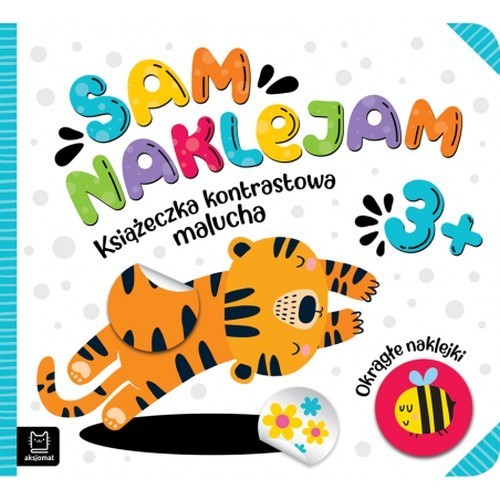 Sam naklejam Książeczka kontrastowa malucha 3+