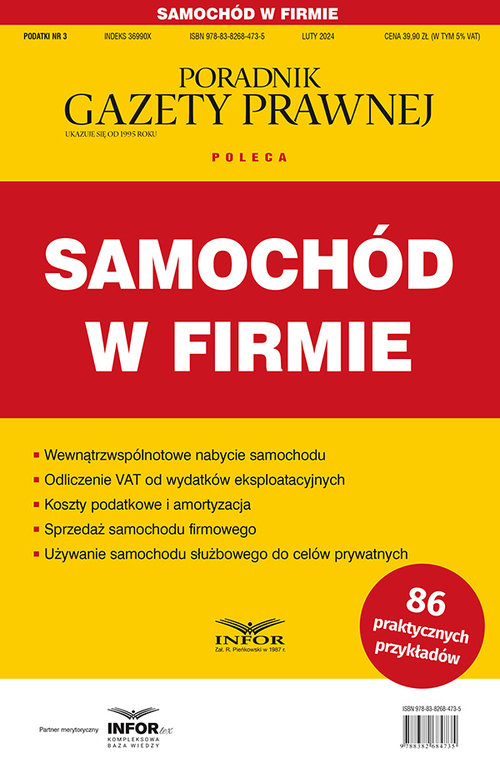 Samochód w firmie Podatki 3/2024