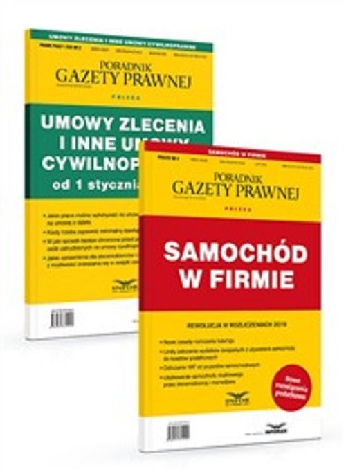 Samochód w firmie + Umowy zlecenia i  inne umowy cywilnoprawne po zmianach od 1 stycznia 2019