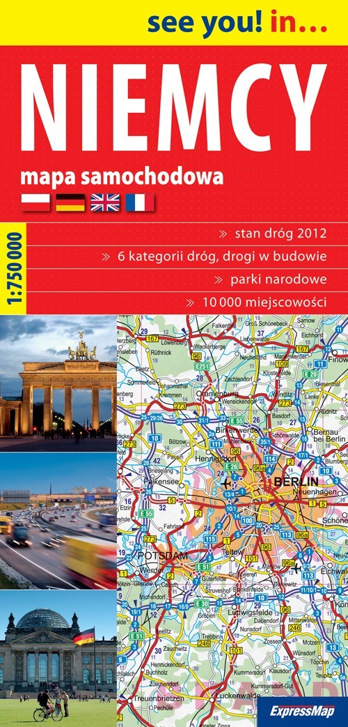 See you! in... Niemcy. Mapa samochodowa (skala 1:750 000)