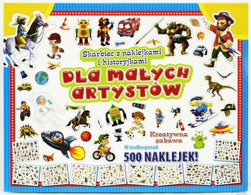 Skarbiec z naklejkami i historyjkami dla małych artystów