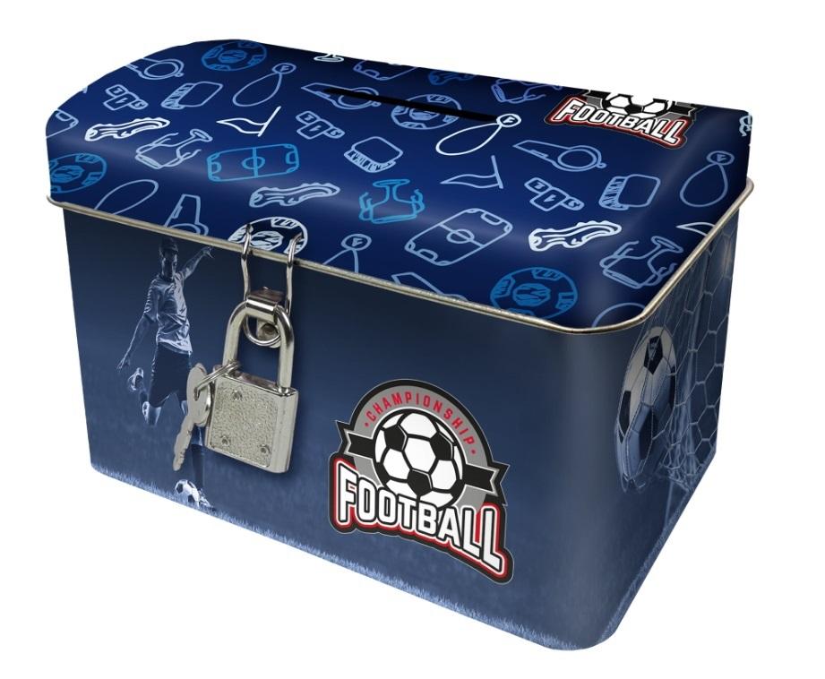 Skarbonka z kłódką kuferek A Piłka 19