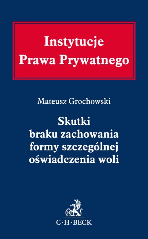 Skutki braku zachowania formy szczególnej oświadczenia woli