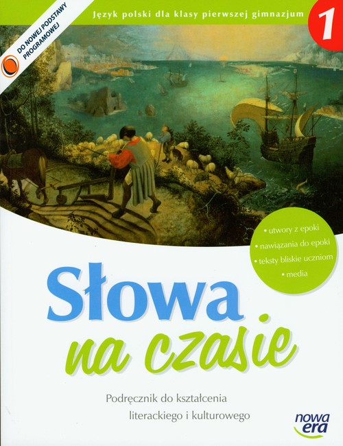 Słowa na czasie 1 Podręcznik do kształcenia literackiego i kulturowego