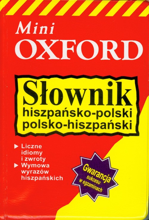 Słownik hiszpańsko polski polsko hiszpański Mini Oxford