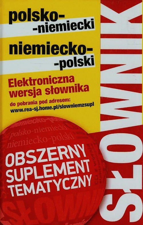 Słownik polsko-niemiecki, niemiecko-polski z suplementem tematycznym + płyta CD