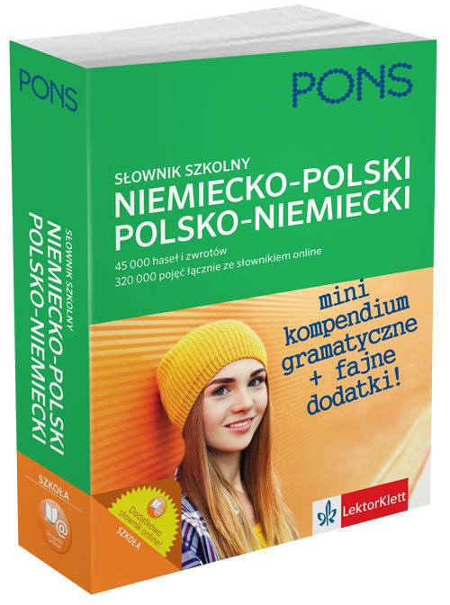 Słownik szkolny niemiecko-polski polsko-niemiecki 45 000 haseł i zwrotów.