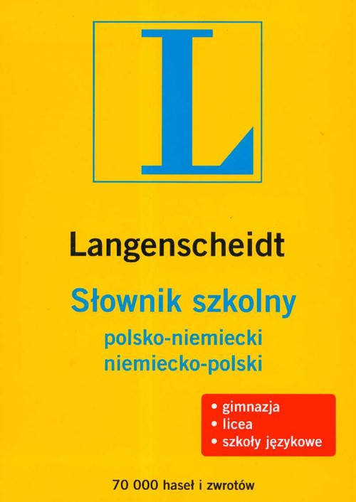 Słownik szkolny polsko-niemiecki niemiecko-polski