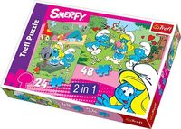 Smerfne zaloty - puzzle 24, 48