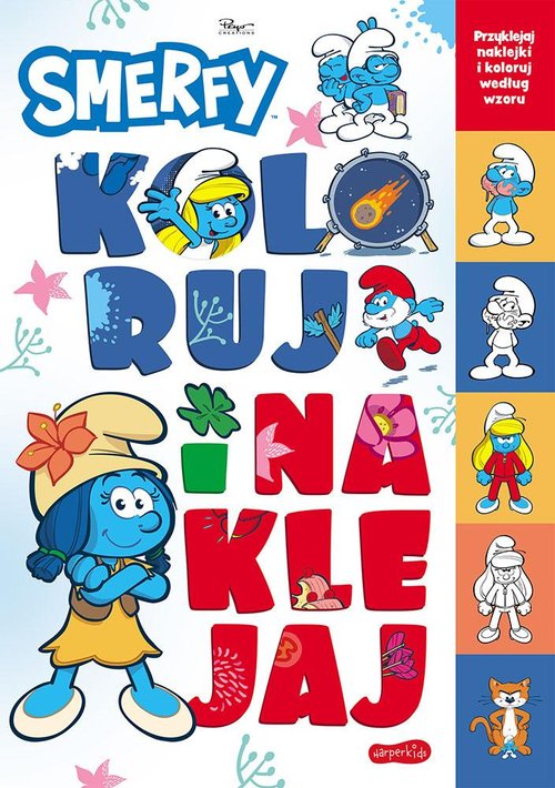 Smerfy Koloruj i naklejaj. Nowe przygody