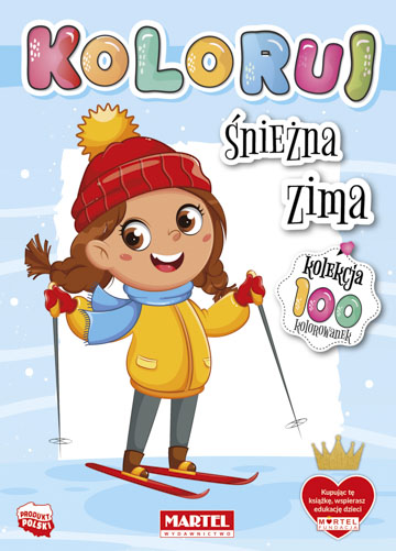 Śnieżna zima. Koloruj