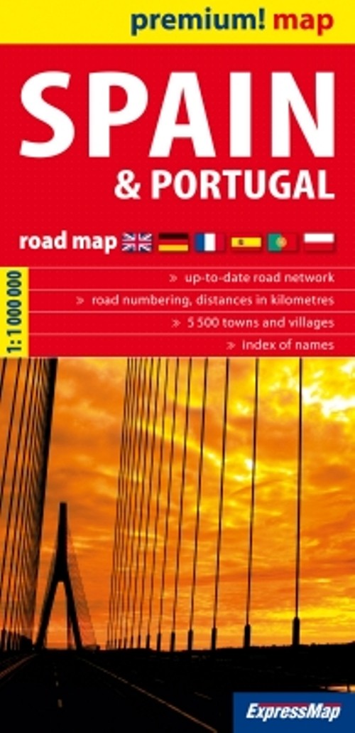 Spain and Portugal - mapa samochodowa 1:1 000 000