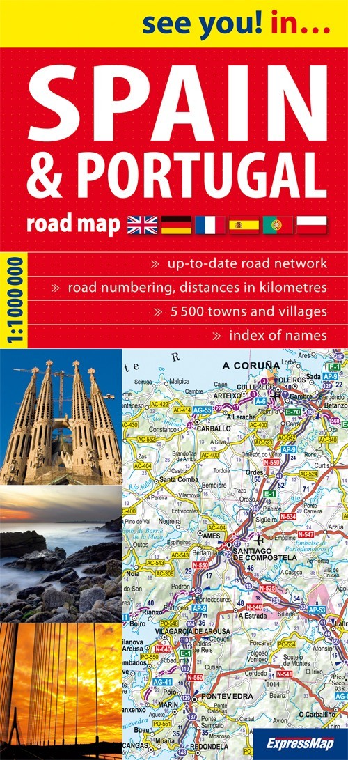 Spain&Portugal road map 1:1 100