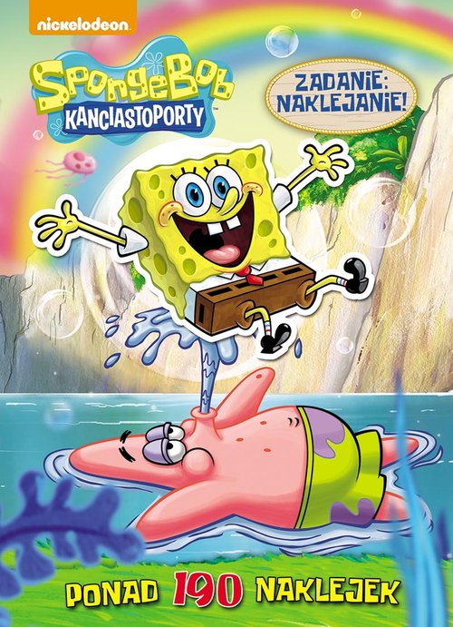 SpongeBob Kanciastoporty. Zadanie: naklejanie! + 190 naklejek