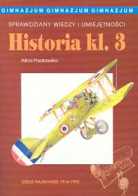 Sprawdziany wiedzy i umiejętności Historia klasa 3
