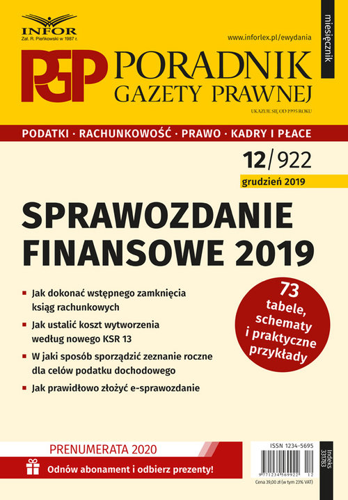 Sprawozdanie finansowe 2019