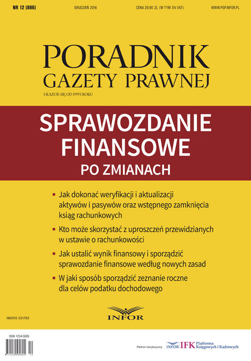 Sprawozdanie finansowe po zmianach