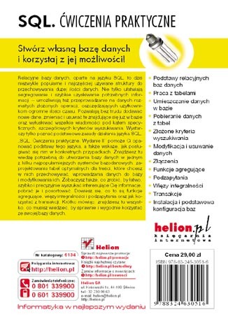 SQL. Ćwiczenia praktyczne. Wydanie II. eBook