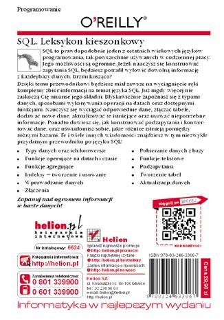 SQL. Leksykon kieszonkowy. Wydanie II. eBook