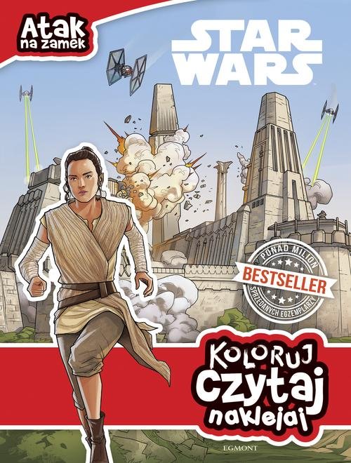 Star Wars Atak na zamek Koloruj czytaj naklejaj