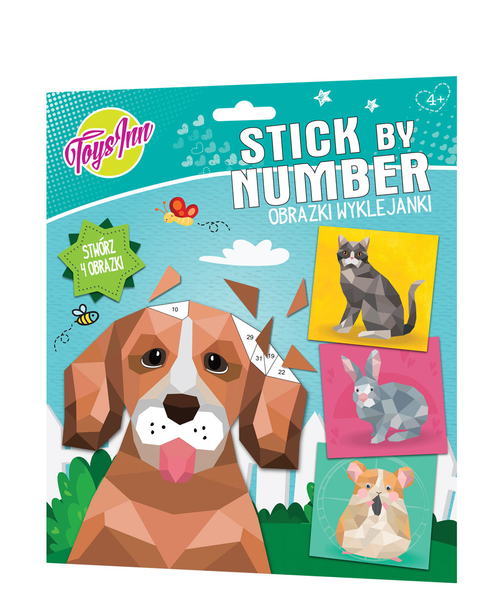 Stick By Number Obrazki wyklejanki Zwierzęta