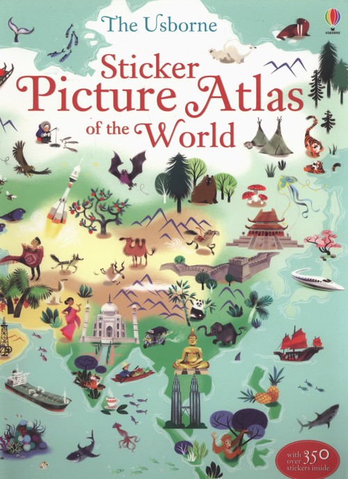 Sticker picture atlas of the world