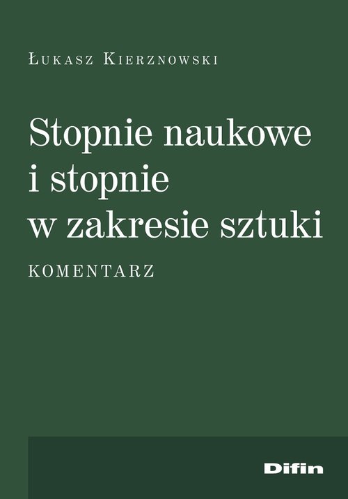 Stopnie naukowe i stopnie w zakresie sztuki