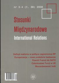 Stosunki Międzynarodowe 3-4 2008