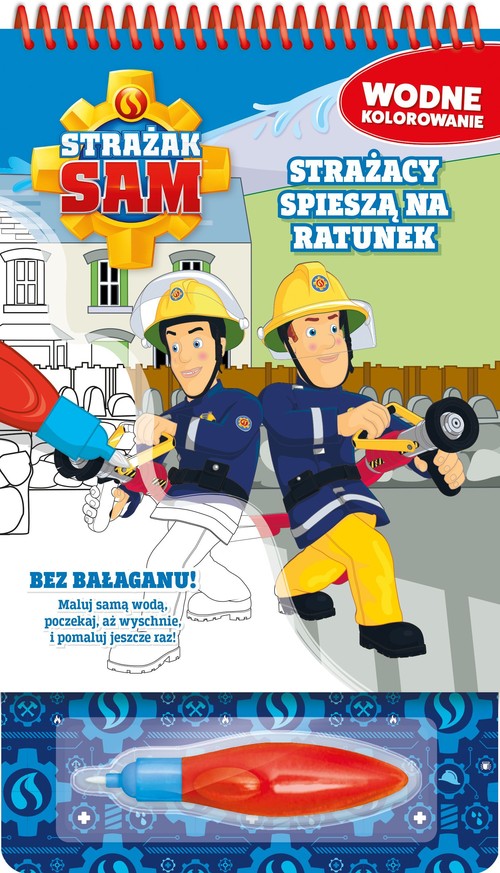 Strażak Sam Wodne kolorowanie Strażacy spieszą na ratunek