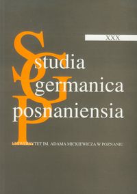Studia Germanica Posnaniensia XXX