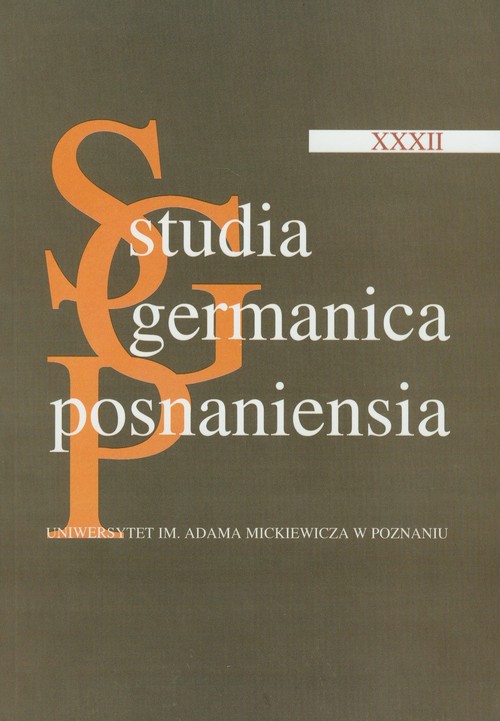 Studia Germanica Posnaniensia XXXII