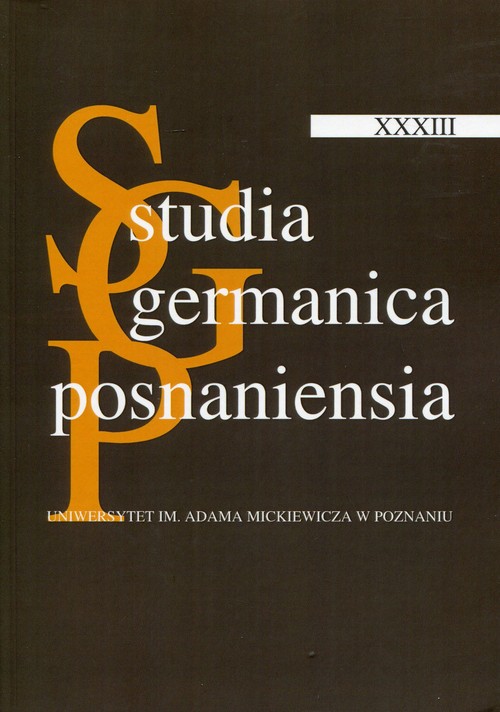 Studia Germanica Posnaniensia XXXIII