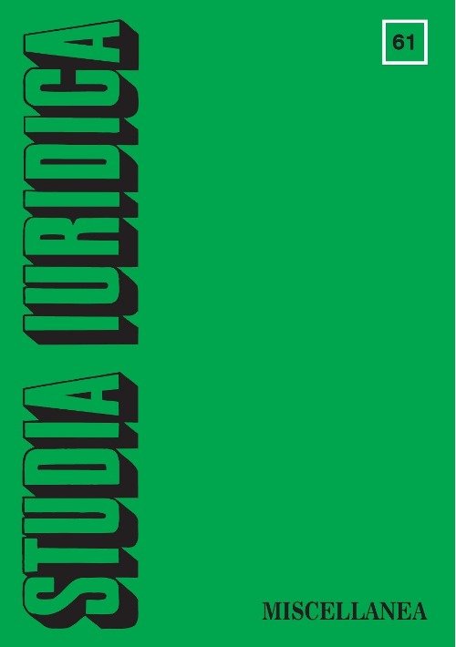Studia Iuridica, nr 61. Miscellanea