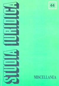 Studia Iuridica T 44 Miscellanea