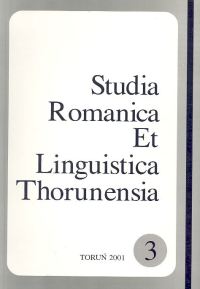 Studia Romanica Et Linguistica Thorunensia, t. 3