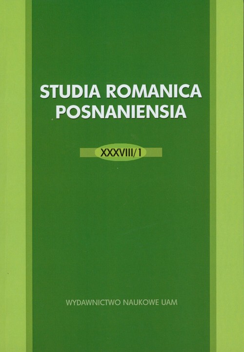 Studia Romanica Posnaniensia XXXVIII/1