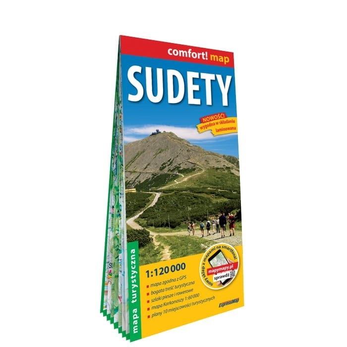 Sudety laminowana mapa turystyczna  1:120 000