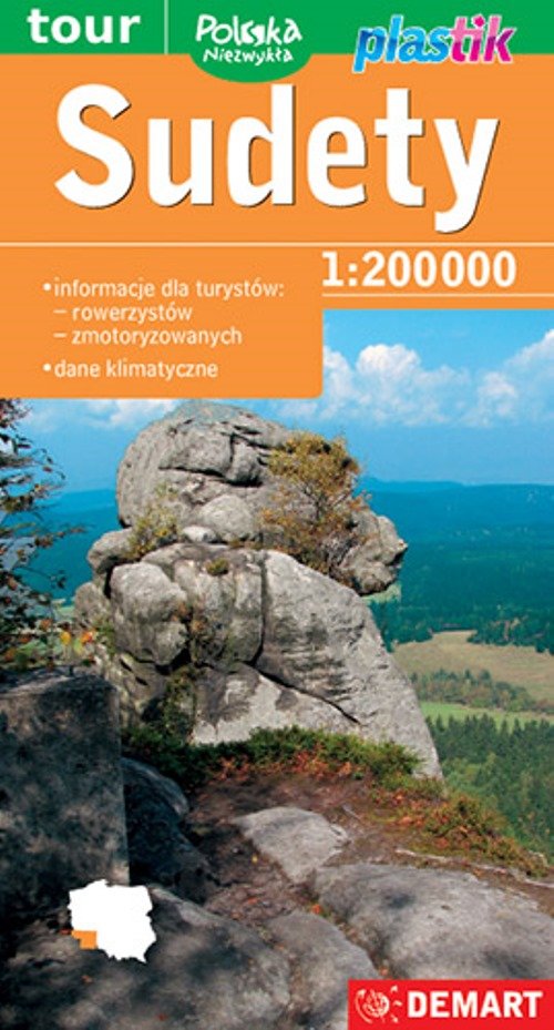 Sudety Mapa turystyczna 1:200 000