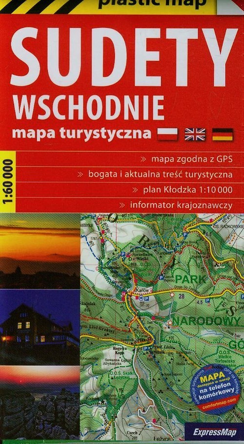 Sudety Wschodnie mapa turystyczna 1:60 000