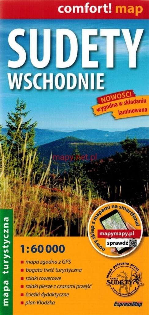 Sudety Wschodnie mapa turystyczna 1:60 000