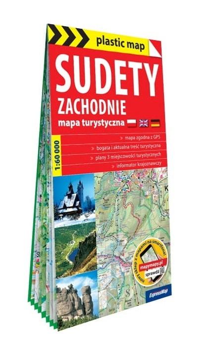 Sudety Zachodnie foliowana mapa turystyczna 1:60 000